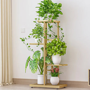 Flower Pot Holder Shelves Planter Rack
