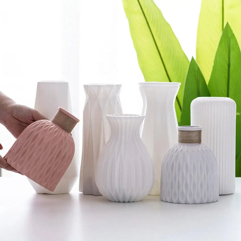 Anti-Ceramic Imitation Rattan Vases