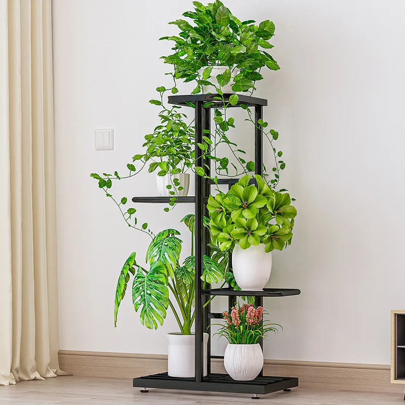 Flower Pot Holder Shelves Planter Rack