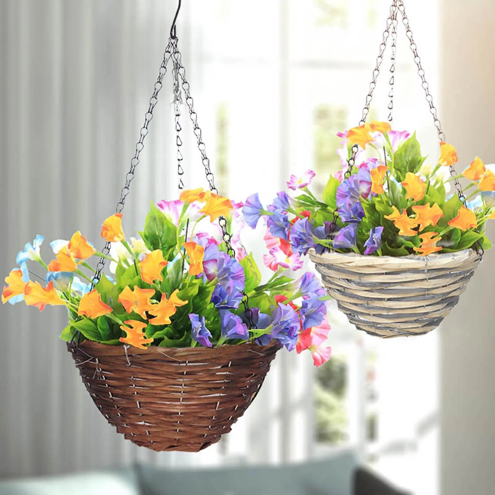 Flower Pot Basket With Chain