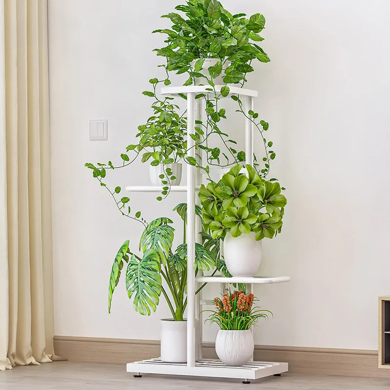 Flower Pot Holder Shelves Planter Rack