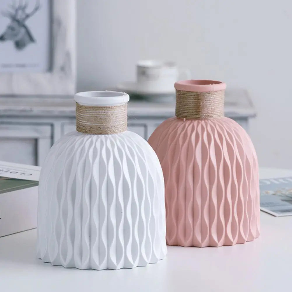 Anti-Ceramic Imitation Rattan Vases