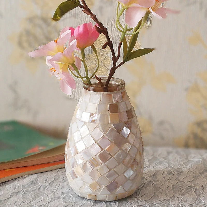 Nordic Fresh Mosaic Glass Vase