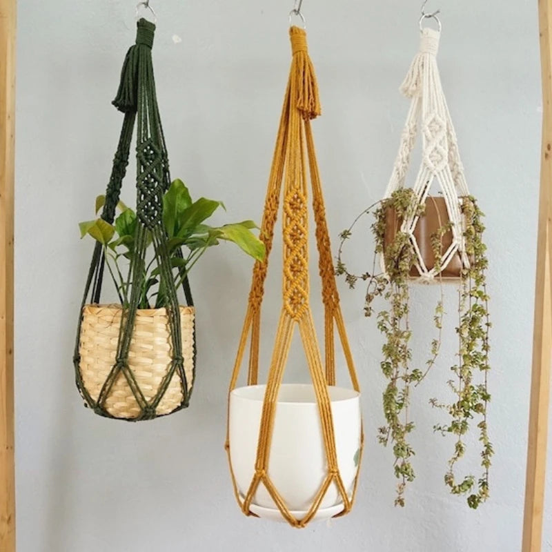 Handmade Macrame Hanging Basket
