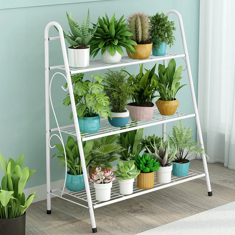3-Layer Balcony Flower Stand