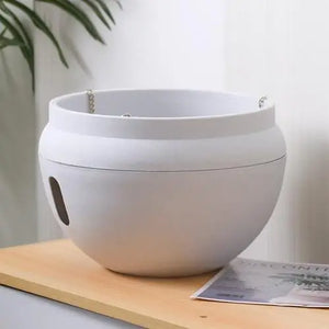 Bowl-Shaped Plastic Flower Pot