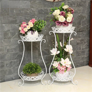 European Wrought Iron Flowerpot Stand