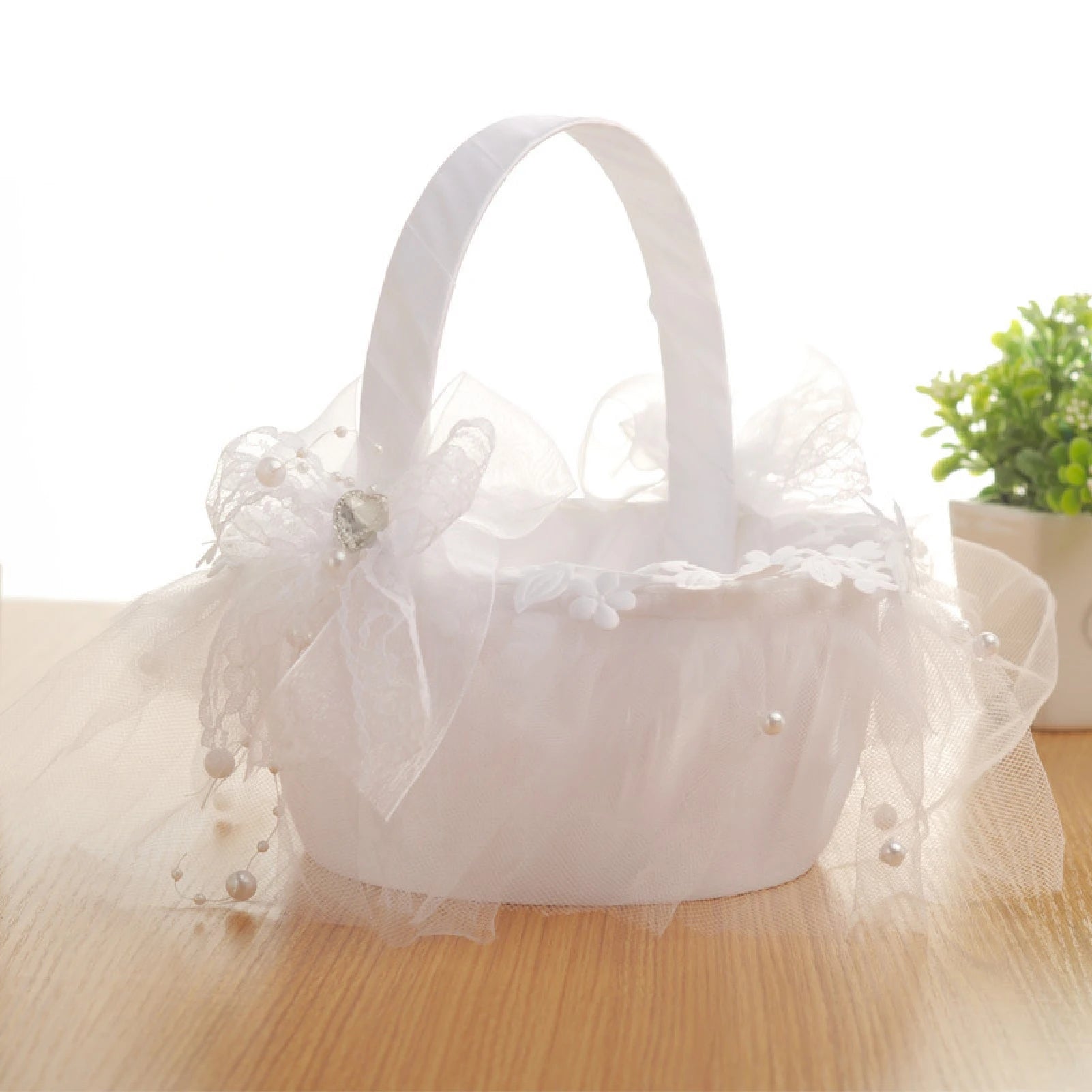Wicker Rattan Flower Basket