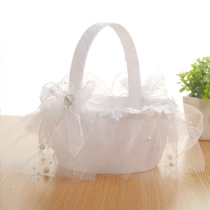 Wicker Rattan Flower Basket
