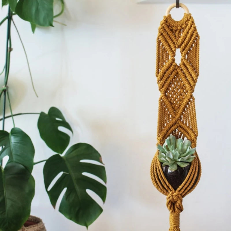 Handmade Macrame Hanging Basket