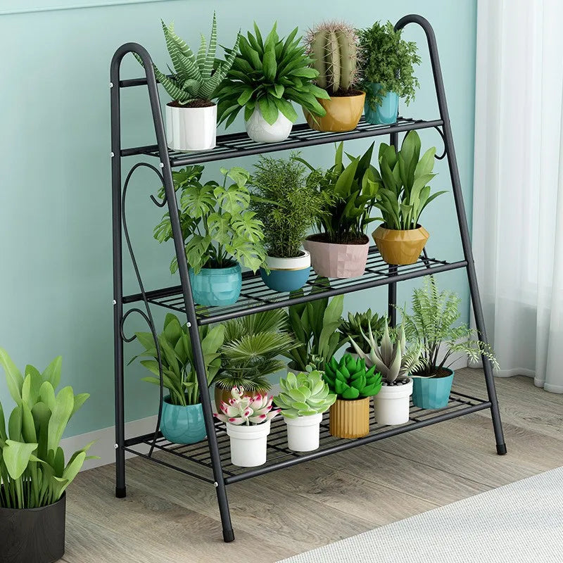 3-Layer Balcony Flower Stand