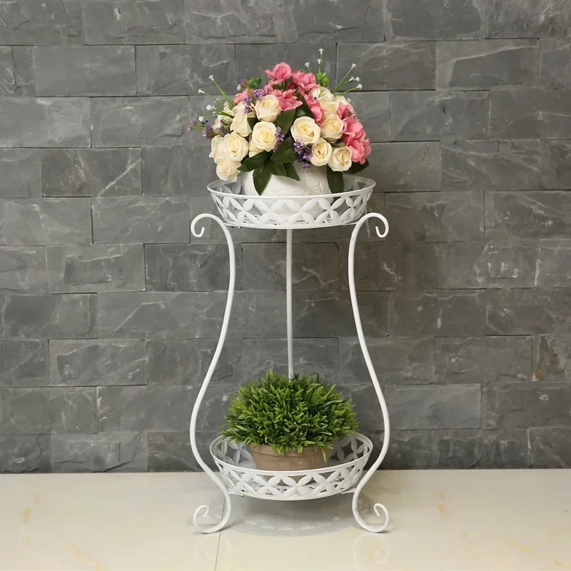 European Wrought Iron Flowerpot Stand