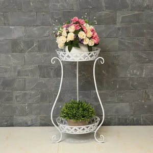 European Wrought Iron Flowerpot Stand